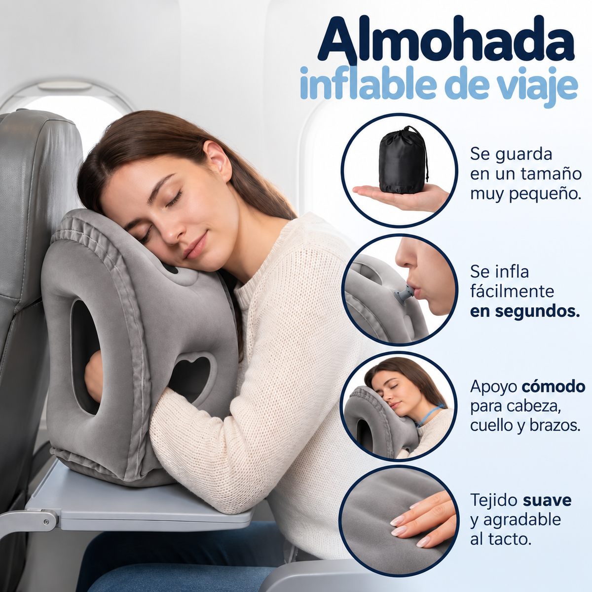 FlyNap™ | Almohada de Viaje