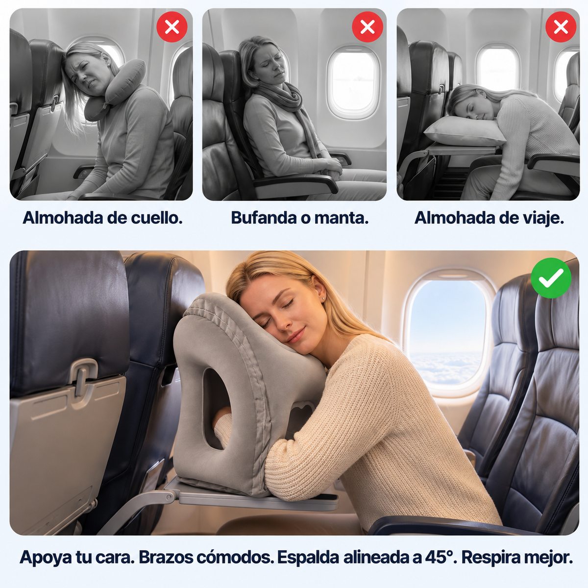 FlyNap™ | Almohada de Viaje